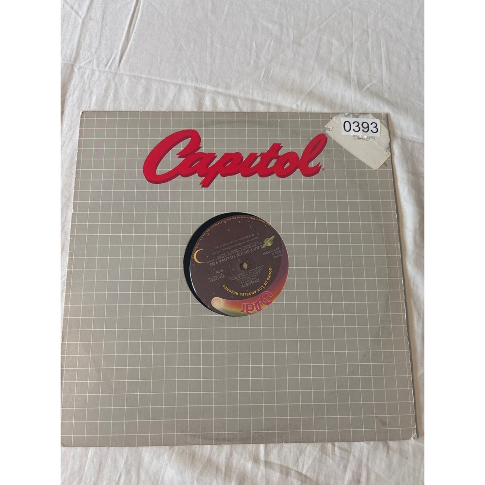 Dynasty I've Just Begun To Love You 12" Vinyl Single 1980 Solar Records‎ Good